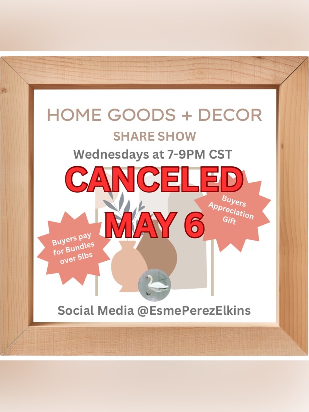Wed @7pm cst Home Goods + Decor Share VTG & NWT